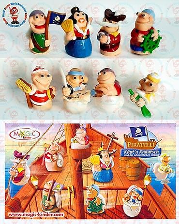 fiqur oyuncaq: Kinder sürpriz fiqurları – Piratelli seriyası - Brend: Kinder / Magic — 1
