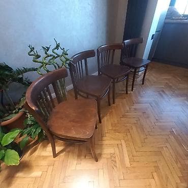 kafe masasi: Mətbəx üçün, Qatlanmayan, Stul — 4