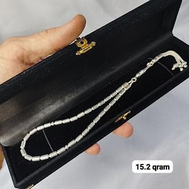 qümüş saat: Gümüş təsbeh kolleksiyası Qrami 11 AzN - Material: gümüş rəngli metal — 8