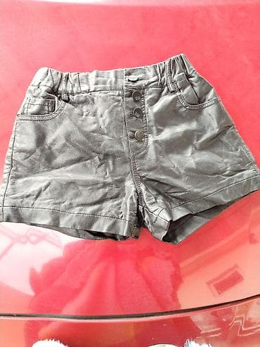 derin dondrcu: Uşaq dəri effektli şort - Rəng: qara - Material: dəri effekti verən — 3