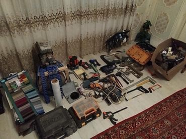 Peşəkar və ev təmirinə uyğun böyük alət dəsti Tərkib (şəkillərdə