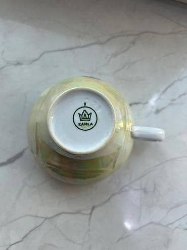 çay servizi: Çay dəsti, rəng - Sarı, Farfor — 2