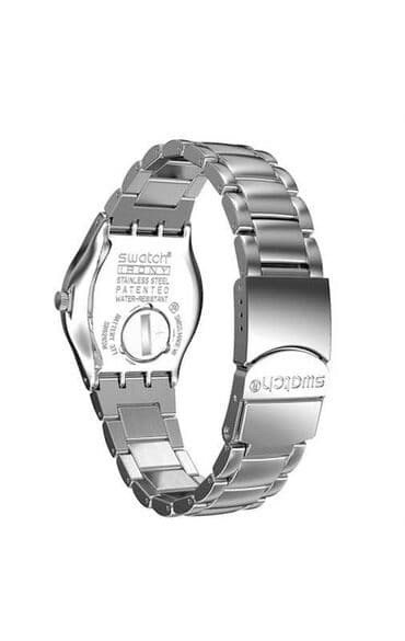 İşlənmiş, Qol saatı, Swatch, rəng - Gümüşü