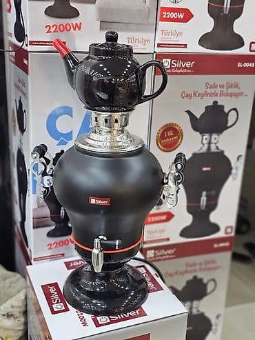 samovar cay: Elektrikli samovar silver model: sl-0045 elektri̇k semaver 4l — 2