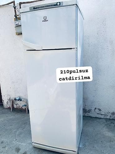 dondurmalar: Indesit iki qapılı soyuducu - Yuxarıda dondurucu bölmə, aşağıda geniş — 1