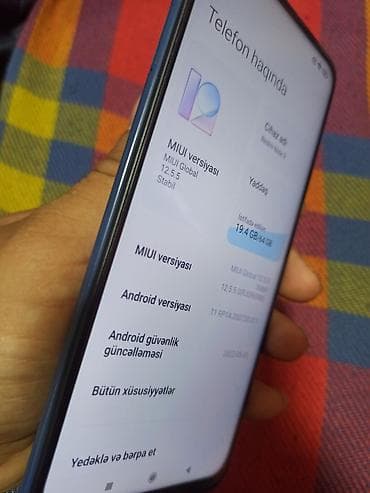 skan: Redmi Note 9, 64 GB, rəng - Mavi, Barmaq izi — 5