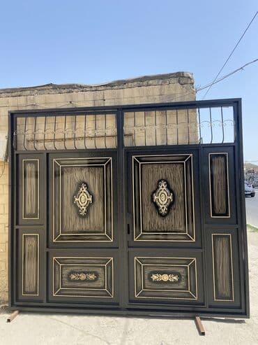 ən ucuz darvazalar: Eni-3 Hündürlük-2.60 Çərçivə-8lik Şveller,List-2.5,Profil — 4