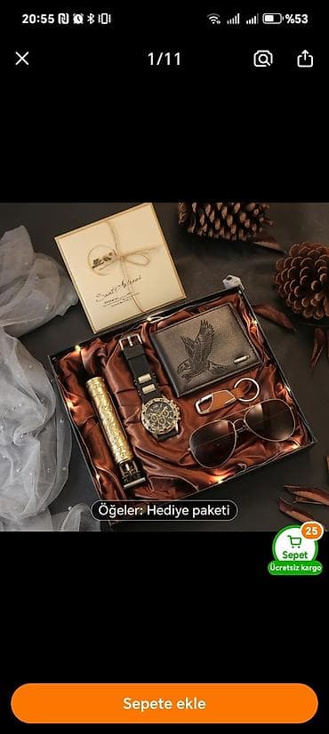 açqı: Klassik Saat dəsti, rəng - Qızılı — 4