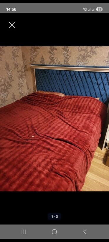 turk yataq mebelleri: Yataq dəsti – yumşaq başlıqlı, klassik dizayn - Ölçü: ikinəfərlik — 2