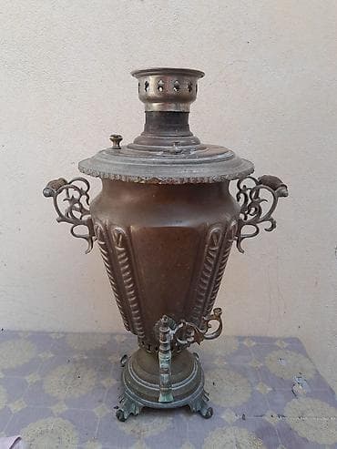Antik samovar – “A.S. Bataşev, Tula” damğalı - Material