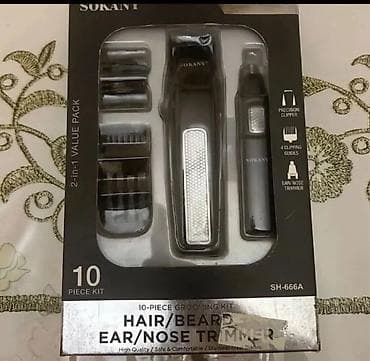 bas: Sokany SH-666A 2-in-1 kişisel baxım dəsti 10 hissəli saç/saxqal və — 2