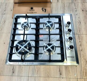 qaz 3: Qaz peci qaz piltesi. 3 qaz 1 elektirikli. sethi paslanmayan — 1