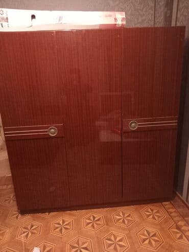 İşlənmiş, Açılan, 3 qapılı Düz dolab, Qarderob, paltar dolabı