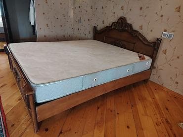 panel radyatir: İşlənmiş, İkinəfərlik çarpayı, Bazasız, Matras ilə, Siyirməsiz — 1