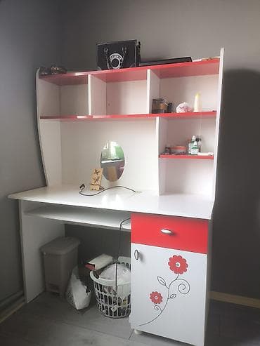 stullar: Düz masa, Stulsuz, Polkalı, Siyirməli, MDF — 1