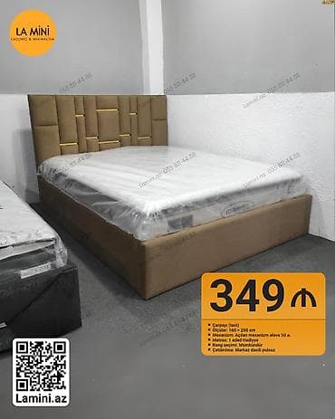 par: İkinəfərlik çarpayı, Bazalı, Matras ilə, Siyirməsiz — 1