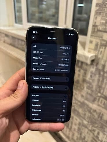 ayfon satisi: IPhone 11, 64 GB, Ağ, Simsiz şarj, Face ID, Sənədlərlə — 6