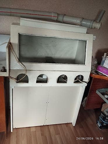 tarsofka boya: Qumlama kamerasi (sandblasting kabinəsi) - Qapalı iş kamerası: ön — 1