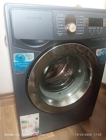 Sifarişlə əl işləri: Samsung paltaryuyan maşın – ön yükləməli, metalik boz rəng. - — 5