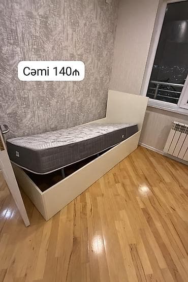 xrustal alıram: F99Tək nəfərlik çarpayı 140₼.matrası ortopetik.Baha alınıb.Baza — 1