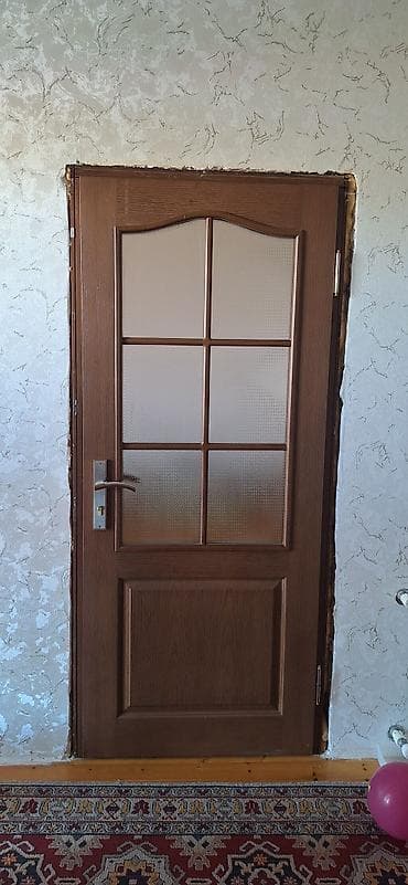 Mətbəx üçün İşlənmiş Otaq qapısı 80x200 sm Çərçivə ilə, Zəmanətli, Ödənişli çatdırılma