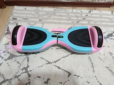 seqvay: Uşaq balans skuteri (hoverboard) - Rəng: çəhrayı–mavi gövdə, qara — 1