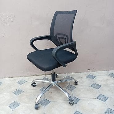 Ofis dəst mebeli: Təkərli, Qolları tənzimlənmir, Parça — 2