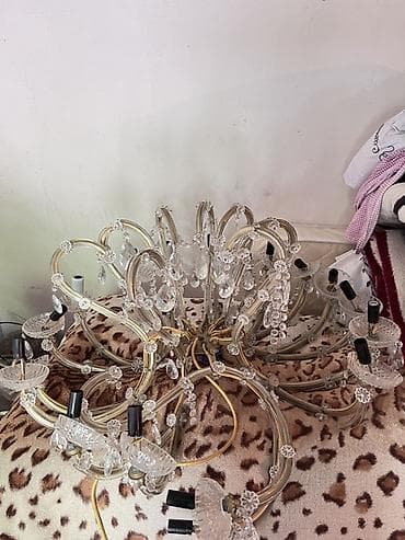 çılcıraqlar: Çılçıraq, 10 və daha çox lampa, Xrustal — 2