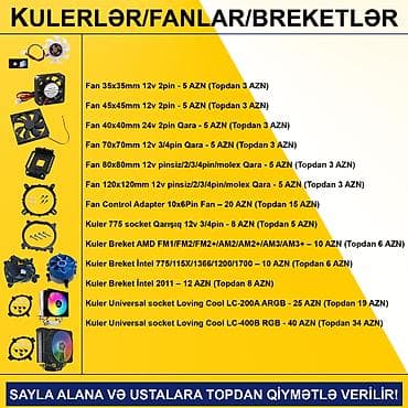 ventilyator balaca: Kulerlər/Fanlar/Breketlər SAYLA ALANA VƏ USTALARA TOPDAN QİYMƏTLƏ — 2