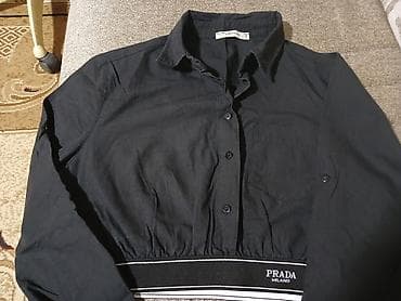 Şəxsi əşyalar: Köynək, Prada, M, rəng - Qara — 1