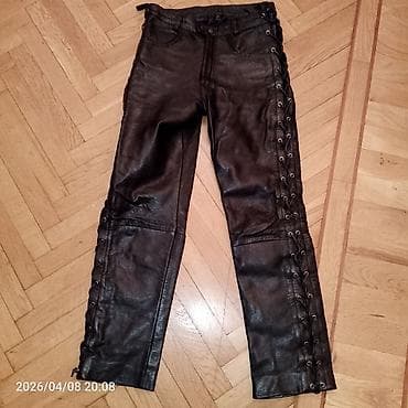 deri şalvar modelleri: Məhsul: Qara dəri şalvar - Material: Yumuşaq təbii dəri - Rəng: Qara — 1