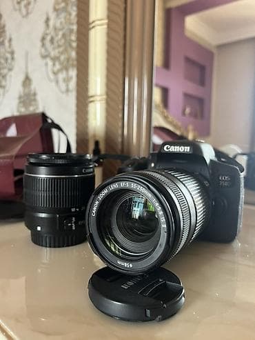 iphone 11 usb: Canon EOS 750D DSLR fotoaparat dəsti İkinci Canon 750D çox az işlənib — 1