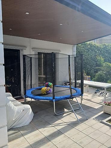 batut nədir: Uşaq və böyüklər üçün təhlükəsizlik torlu bağ/balkon batutu - Dairəvi — 4