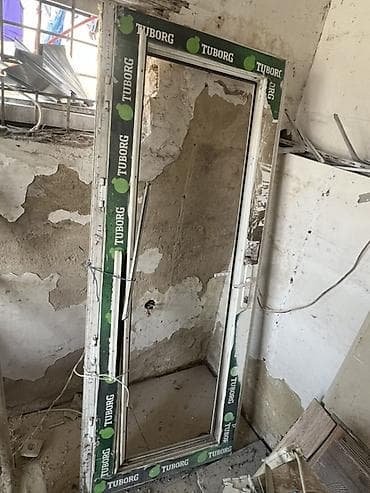 PVC profil qapı çərçivəsi və yarımçıq qapı dəsti - Material: PVC