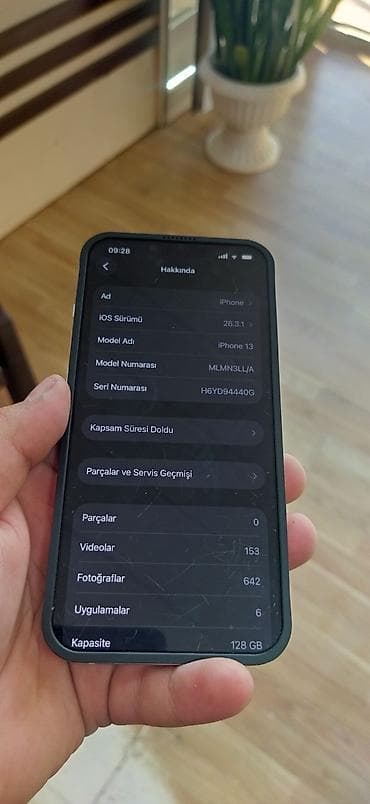 iphone temiri: IPhone 13, 128 GB, Ağ, Face ID — 5