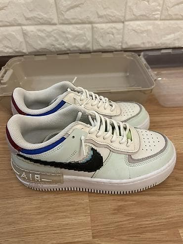 кросовки: Nike, Размер: 37.5, цвет - Белый, Б/у — 1