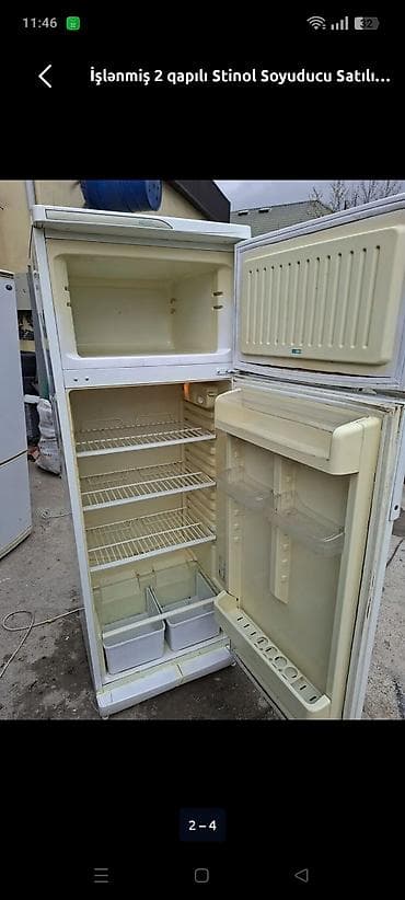soyuducu marojna: İşlənmiş 2 qapılı Stinol Soyuducu Satılır, rəng - Ağ — 3