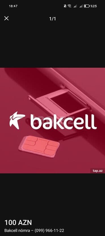 en ucuz 211 nomreler: Nömrə: ( 099 ) ( 999661122 ), İşlənmiş — 1