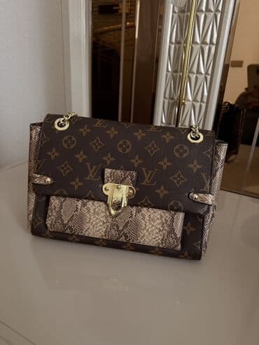 qizil destleri: Qadın çantaları və pulqabıları dəsti - Bej rəngdə xırda toxumalı dəri — 5