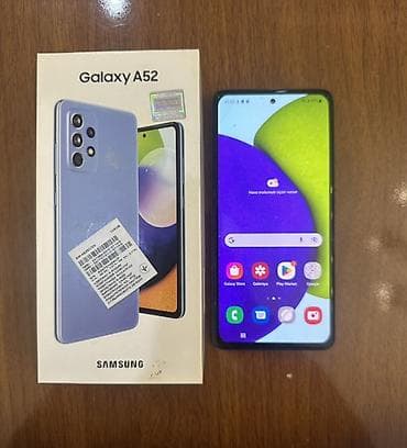 Samsung Galaxy A52, 128 GB, rəng - Göy, İki sim kartlı