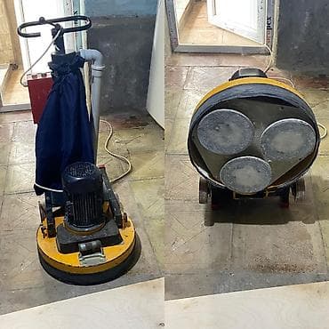 Beton və mozaika döşəmələrin cilalanması üçün üç discli yerüstü