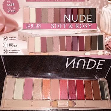 Lollis Beauty Make Up Nude Soft & Rosy göz kölgəsi palitrası lalafo.az -da Lollis Beauty Make Up Nude Soft & Rosy göz kölgəsi palitrası