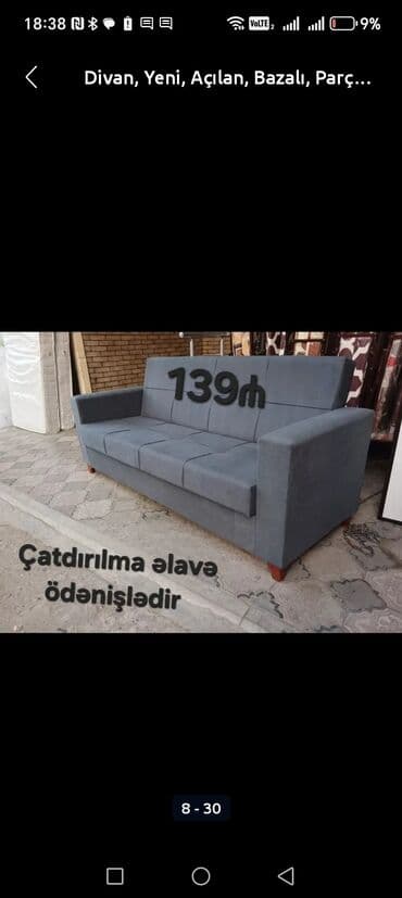 qupka: Divan, Yeni, Açılmayan, Bazasız, Nabuk, Ödənişli çatdırılma — 19