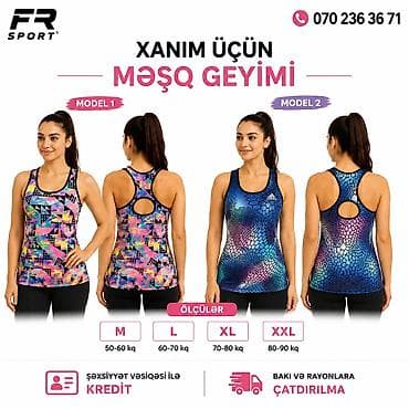 💥 idman geyimi, topik, xanım üçün məşq geyimi ✅ 7/24 əlaqə saxlaya — 1