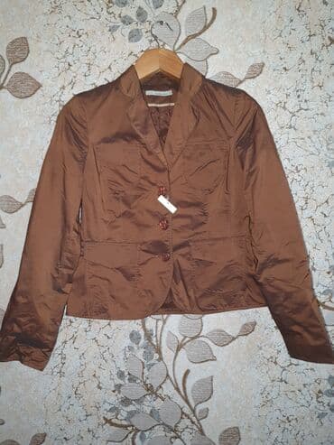 kardiqan: Qadın üçün qısa bleizer/jaket - Rəng: şabalıdı/qəhvəyi - Model — 2