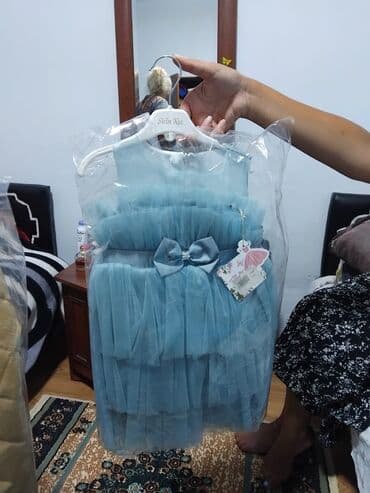 вязаные юбки для девочек: Детское платье, Праздничное, 3 - 4 года — 1