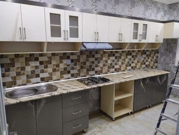 ucuz kuxna mebelleri islenmis: Sifarişlə mətbəx dəsti, Özü çəkən petlələr, DSP, Kredit yoxdur, Ödənişli çatdırılma — 4