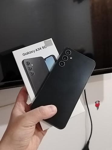 samsunq telefon: Samsung Galaxy A34 5G, 128 GB, rəng - Qara, İki sim kartlı — 8