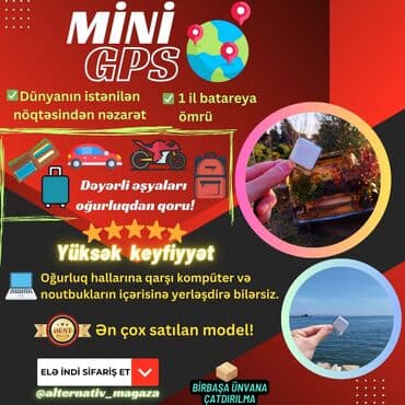 Mini GPS cihazı. 1 il zaryadka! Məsafə limiti olmayan kiçik ölçülü