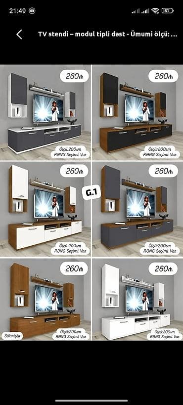tv 43: Yeni, Düz TV altlığı, Polkalı, Taxtalı — 1